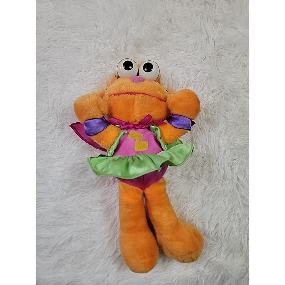 Vintage Tyco 1997 Sesame Street Super Muppet Zoe Plush 12" Stuffed Animal